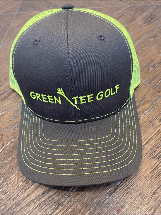 Green Tee Golf Other - Green Tee Golf Men’s Black & Neon Green Trucker Hat